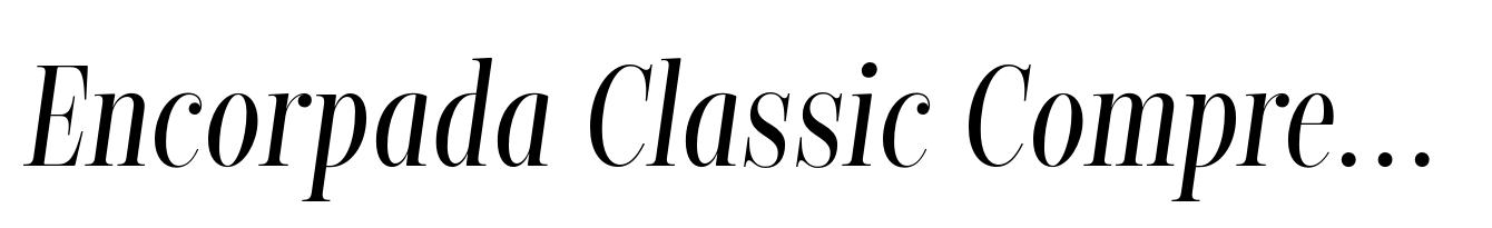 Encorpada Classic Compressed Italic